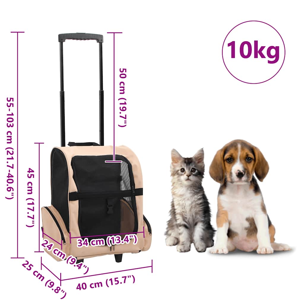Transportín con ruedas plegable para mascotas – Nubo Pet (foto 9)