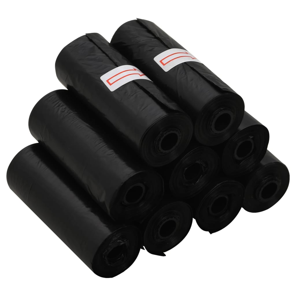 Rollos de bolsas negras para excrementos de perro