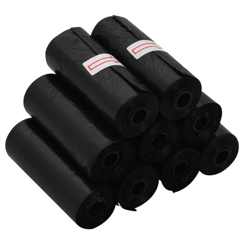 Rollos de bolsas negras para excrementos de perro