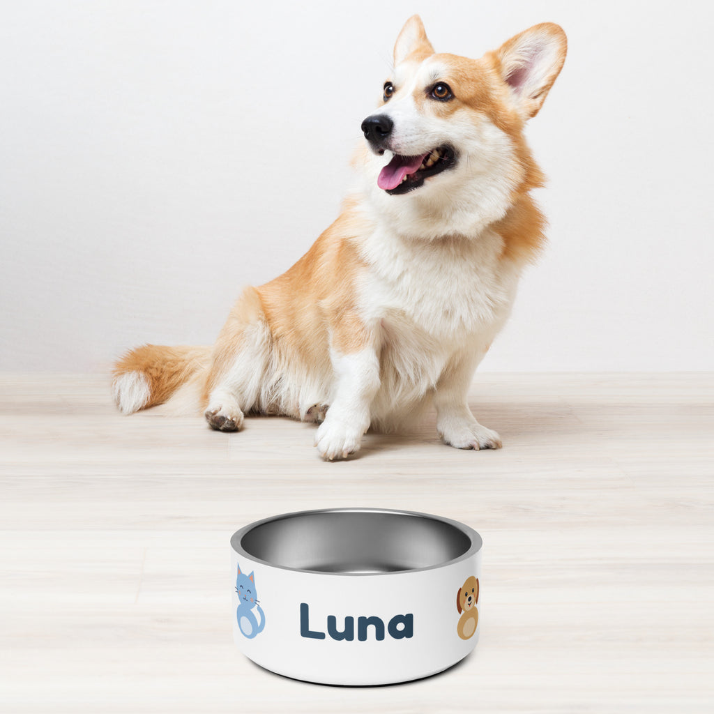 Comedero personalizado con nombre de mascota y personajes Nubo y Canela – Nubo Pet (foto 11)