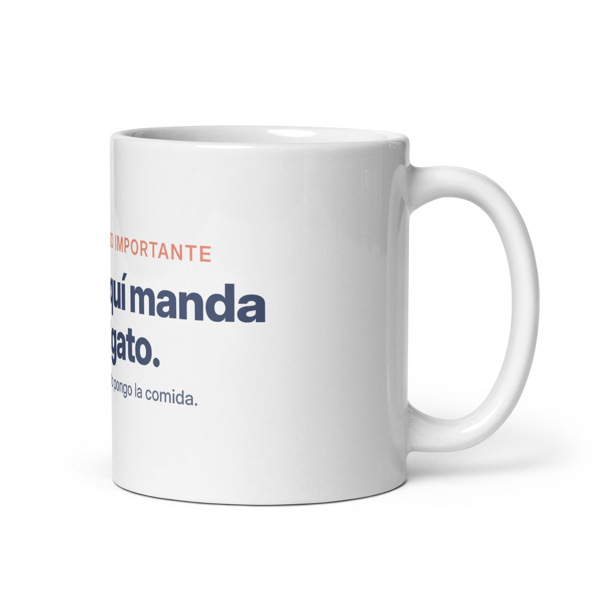 Taza «Aquí manda el gato» con el Gatito Nubo – Nubo Pet